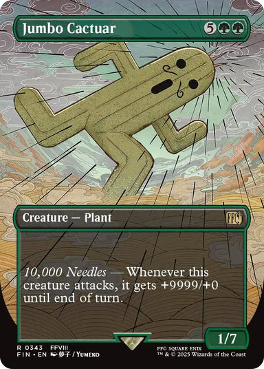 Image for Jumbo Cactuar (Borderless) (343) (FIN) - Magic: The Gathering