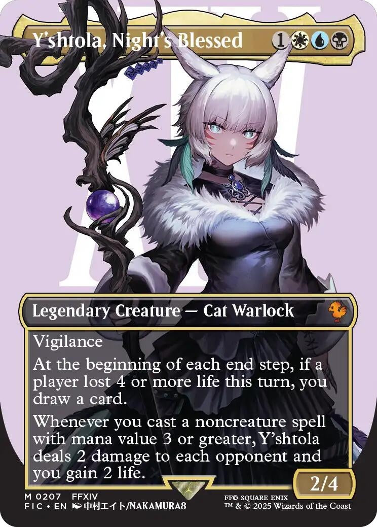 Image for Y'shtola, Night's Blessed (Borderless) (207) (FINAL FANTASY) - Magic: The Gathering