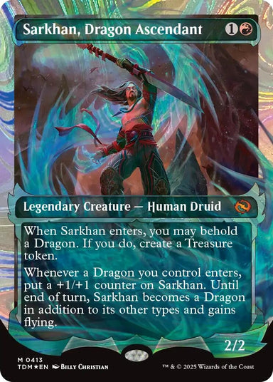 Image for Sarkhan, Dragon Ascendant (0413) (Showcase) (Halo Foil) (413) (Tarkir: Dragonstorm) - Magic: The Gathering