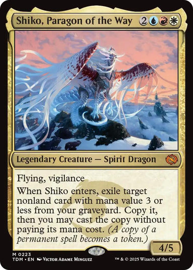 Image for Shiko, Paragon of the Way (223) (Tarkir: Dragonstorm) - Magic: The Gathering