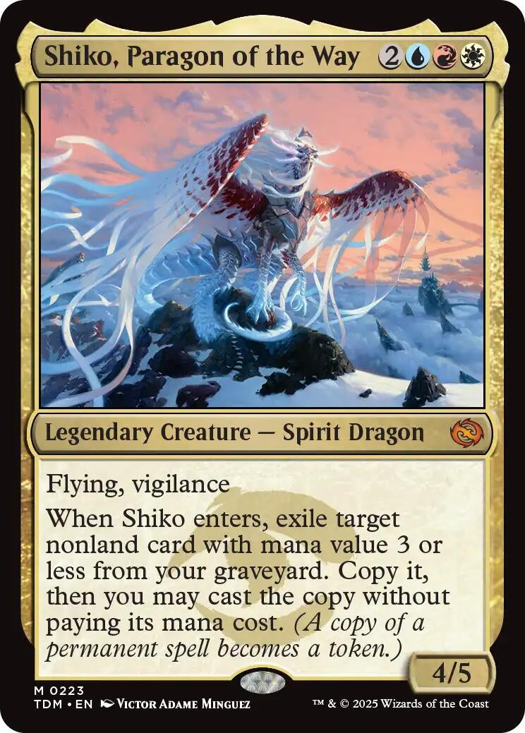 Image for Shiko, Paragon of the Way (223) (Tarkir: Dragonstorm) - Magic: The Gathering