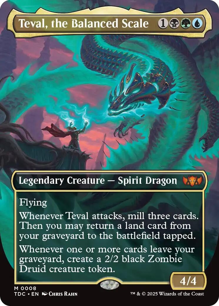 Image for Teval, the Balanced Scale (Borderless) (8) - Magic: The Gathering