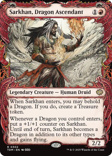 Image for Sarkhan, Dragon Ascendant (0302) (Showcase) (302) (Tarkir: Dragonstorm) - Magic: The Gathering
