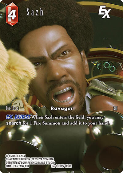 Sazh EX (Full Art) - Re-013C/7-008C