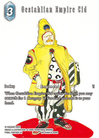 Gestahlian Empire Cid (Full Art) - Re-036H/4-026H