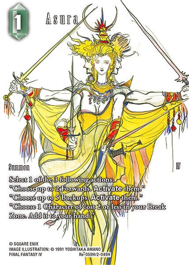 Image for Asura (Full Art) (Re-059H/2-049H) (LGC) - Final Fantasy TCG