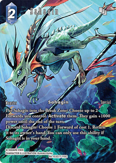 Sahagin (Full Art) - Re-153C/7-110C