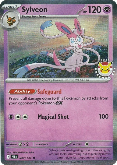Image for Sylveon - 040/131 (Pokemon Day) (040/131) (MCAP) - Pokemon