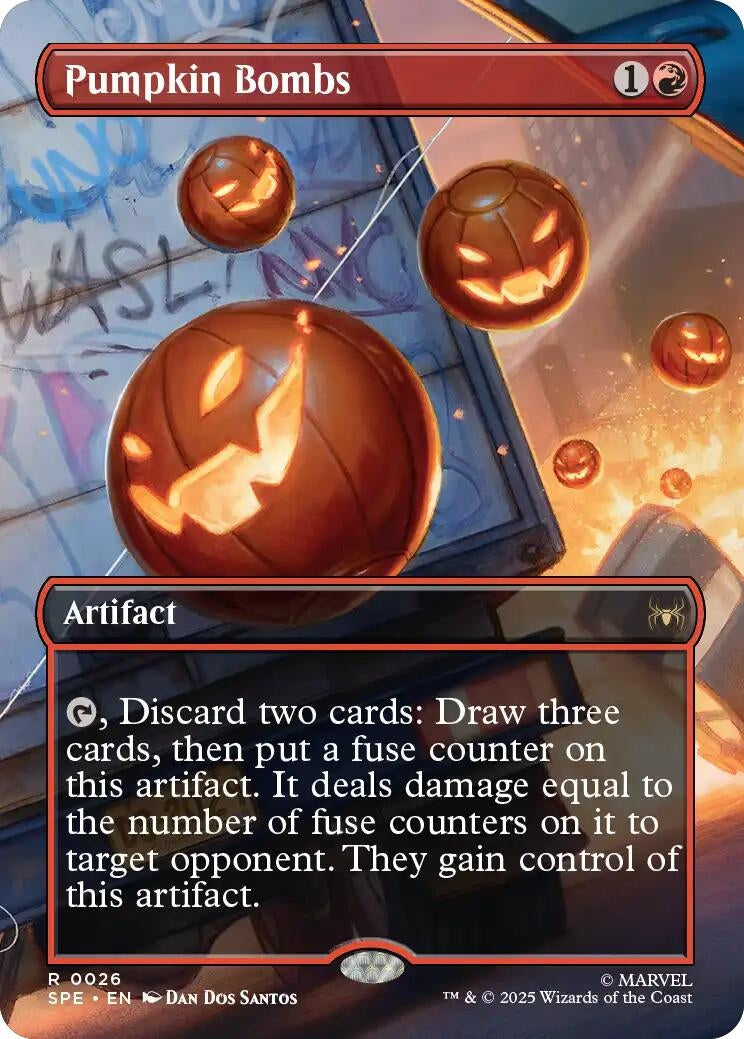 Image for Pumpkin Bombs (Borderless) (26) (SPE) - Magic: The Gathering