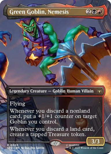 Image for Green Goblin, Nemesis (Borderless) (23) (SPE) - Magic: The Gathering