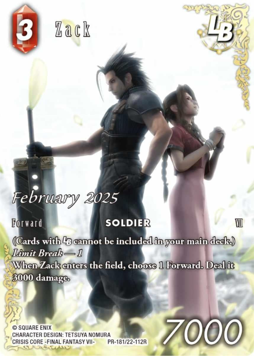Image for Zack LB (PR-181/22-112R) (PR-181/22-112R) (FF: Promo Cards) (PR) - Final Fantasy TCG