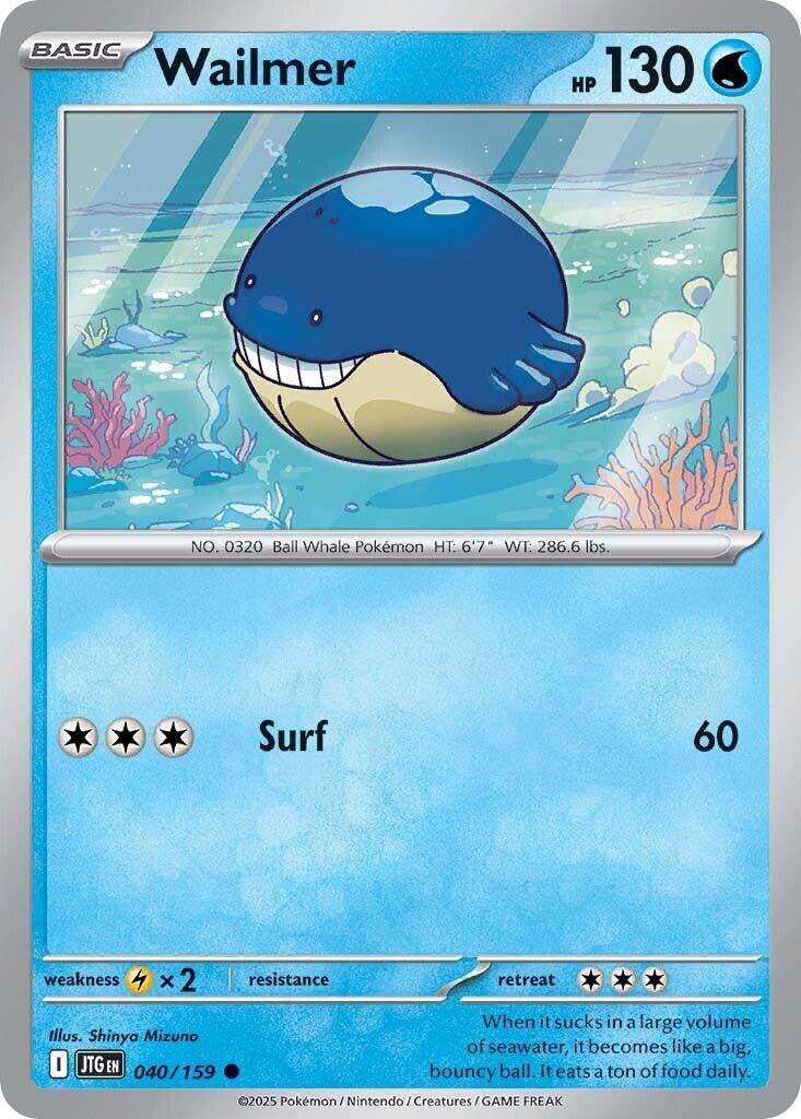 Image for Wailmer (040/159) (JTG) - Pokemon