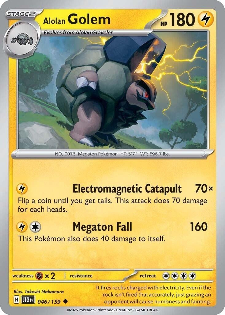 Image for Alolan Golem (046/159) (JTG) - Pokemon