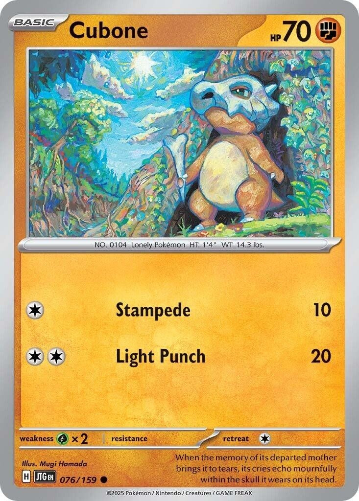 Image for Cubone (076/159) (JTG) - Pokemon