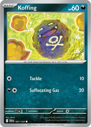 Image for Koffing (091/159) (JTG) - Pokemon