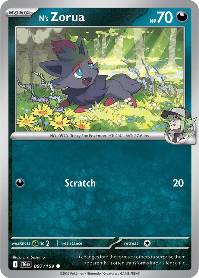 Image for N's Zorua (097/159) (JTG) - Pokemon