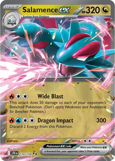 Image for Salamence ex (114/159) (JTG) - Pokemon