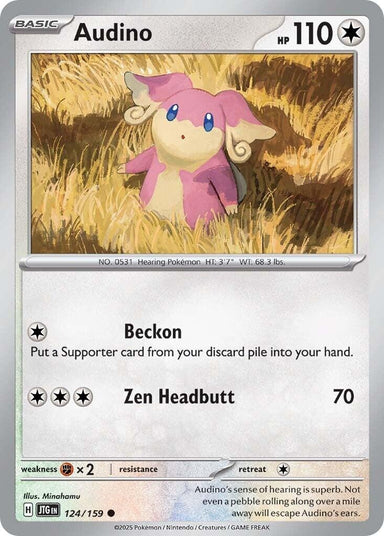 Image for Audino (124/159) (JTG) - Pokemon