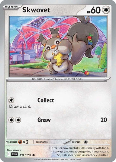 Image for Skwovet (131/159) (JTG) - Pokemon