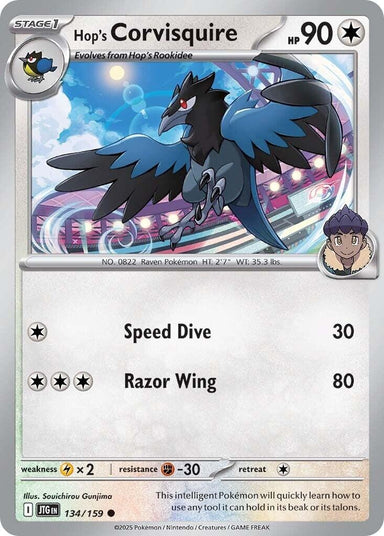 Image for Hop's Corvisquire (134/159) (JTG) - Pokemon