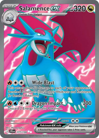 Image for Salamence ex (177/159) (JTG) - Pokemon