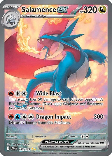 Image for Salamence ex (187/159) (JTG) - Pokemon