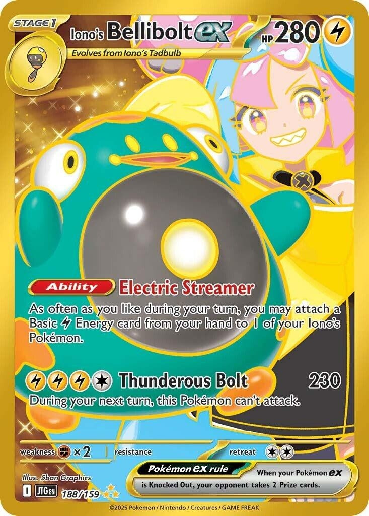 Image for Iono's Bellibolt ex (188/159) (JTG) - Pokemon