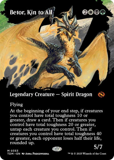 Image for Betor, Kin to All (Borderless) (353) (Tarkir: Dragonstorm) - Magic: The Gathering