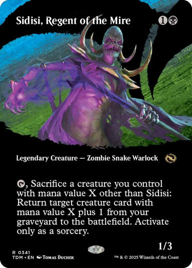 Image for Sidisi, Regent of the Mire (Borderless) (341) (Tarkir: Dragonstorm) - Magic: The Gathering