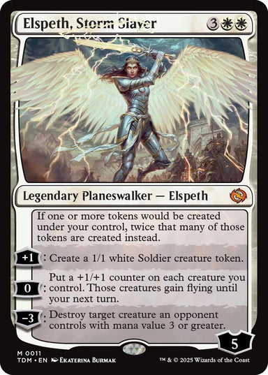 Image for Elspeth, Storm Slayer (11) (Tarkir: Dragonstorm) - Magic: The Gathering
