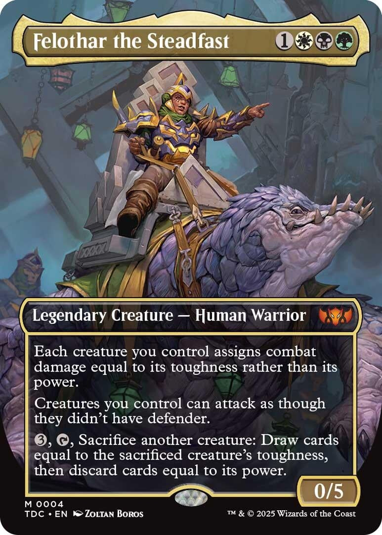Image for Felothar the Steadfast (Borderless) (4) - Magic: The Gathering