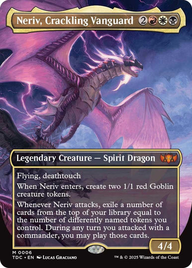 Image for Neriv, Crackling Vanguard (Borderless) (6) - Magic: The Gathering