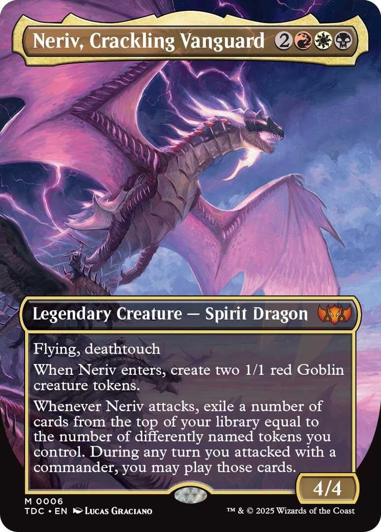 Image for Neriv, Crackling Vanguard (Borderless) (6) - Magic: The Gathering