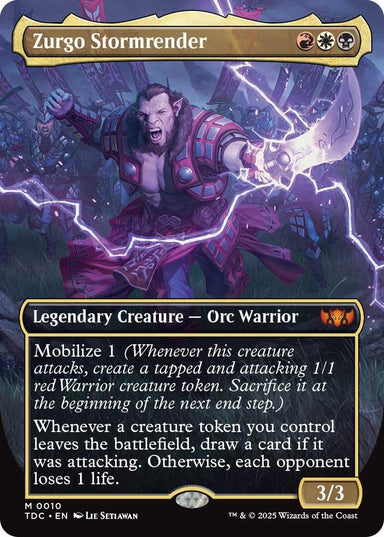 Image for Zurgo Stormrender (Borderless) (10) - Magic: The Gathering