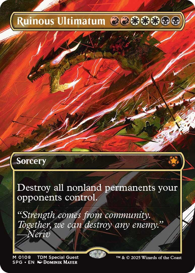 Image for Ruinous Ultimatum (Borderless) (108) (Special Guests) - Magic: The Gathering