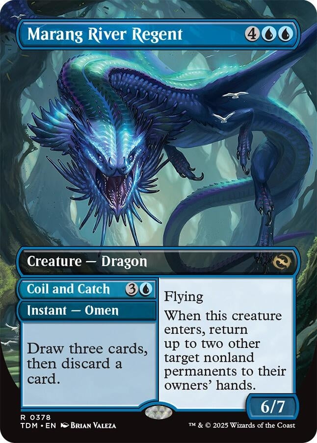 Image for Marang River Regent (Borderless) (378) (Tarkir: Dragonstorm) - Magic: The Gathering