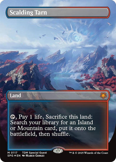 Image for Scalding Tarn (Borderless) (Dragonscale Foil) (117) (Special Guests) - Magic: The Gathering