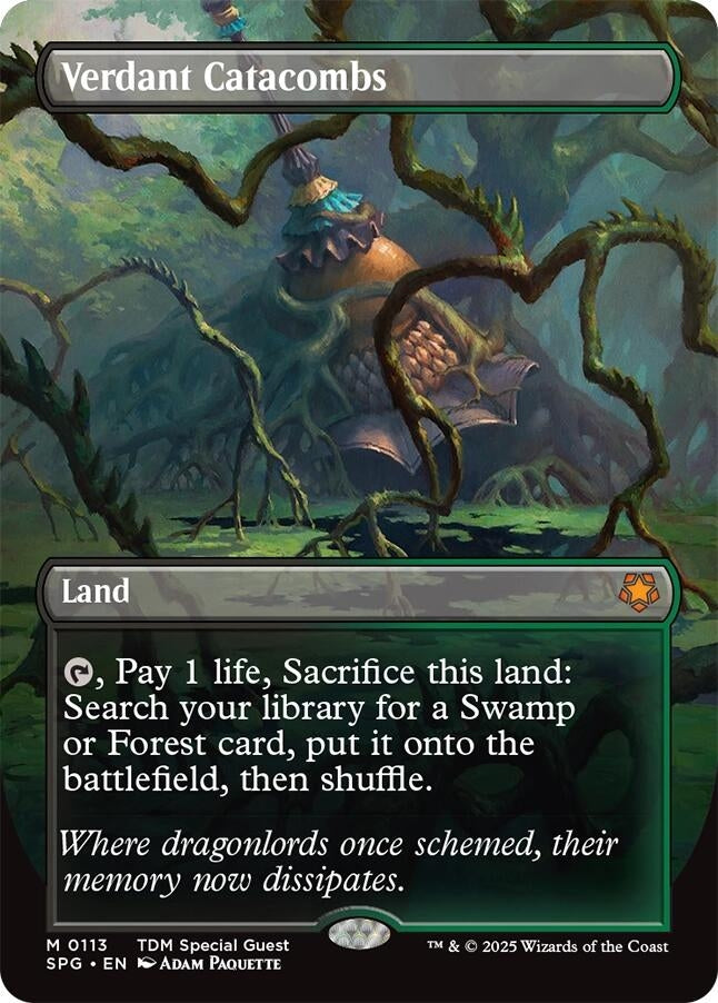 Image for Verdant Catacombs (Borderless) (113) (Special Guests) - Magic: The Gathering