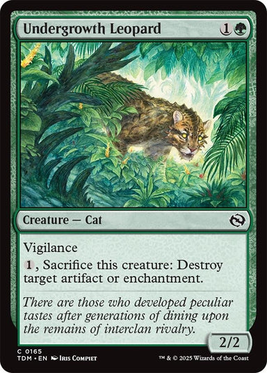 Image for Undergrowth Leopard (165) (Tarkir: Dragonstorm) - Magic: The Gathering