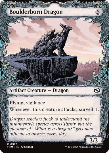 Image for Boulderborn Dragon (Showcase) (323) (Tarkir: Dragonstorm) - Magic: The Gathering