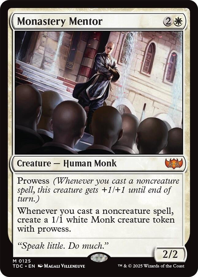 Image for Monastery Mentor (125) - Magic: The Gathering