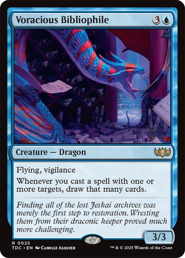 Image for Voracious Bibliophile (23) - Magic: The Gathering