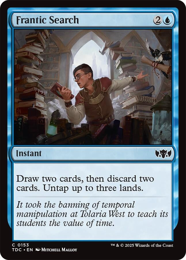 Image for Frantic Search (153) - Magic: The Gathering