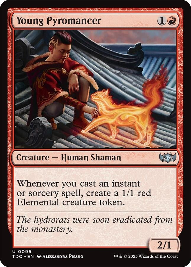 Image for Young Pyromancer (95) - Magic: The Gathering