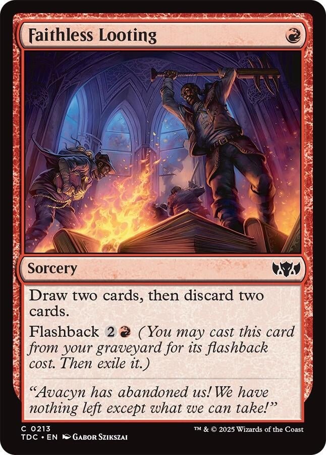 Image for Faithless Looting (213) - Magic: The Gathering
