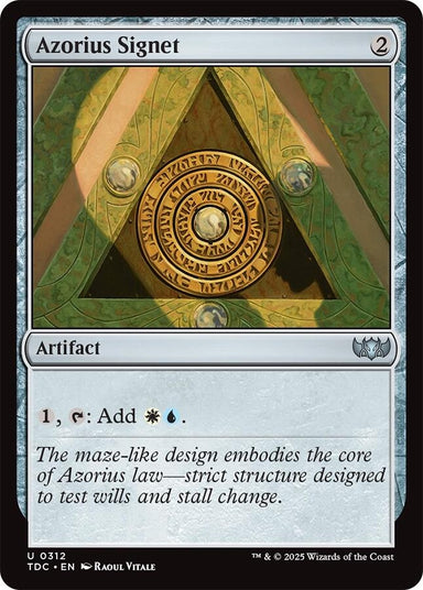 Image for Azorius Signet (312) - Magic: The Gathering
