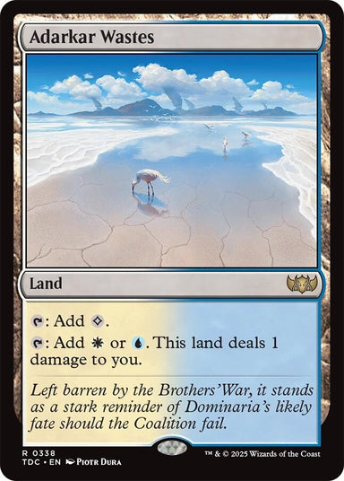 Image for Adarkar Wastes (338) - Magic: The Gathering