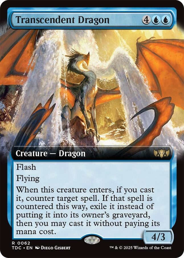 Image for Transcendent Dragon (Extended Art) (62) - Magic: The Gathering