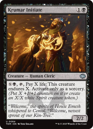 Image for Krumar Initiate (84) (Tarkir: Dragonstorm) - Magic: The Gathering