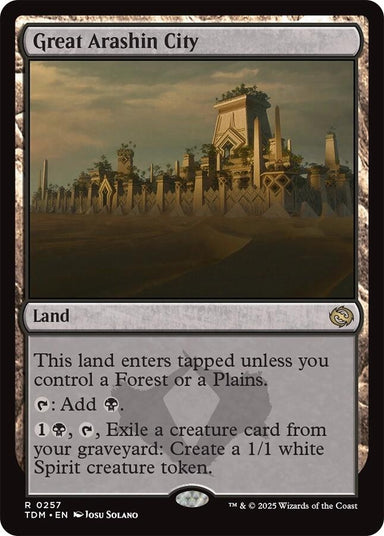 Image for Great Arashin City (257) (TDM) - Magic: The Gathering
